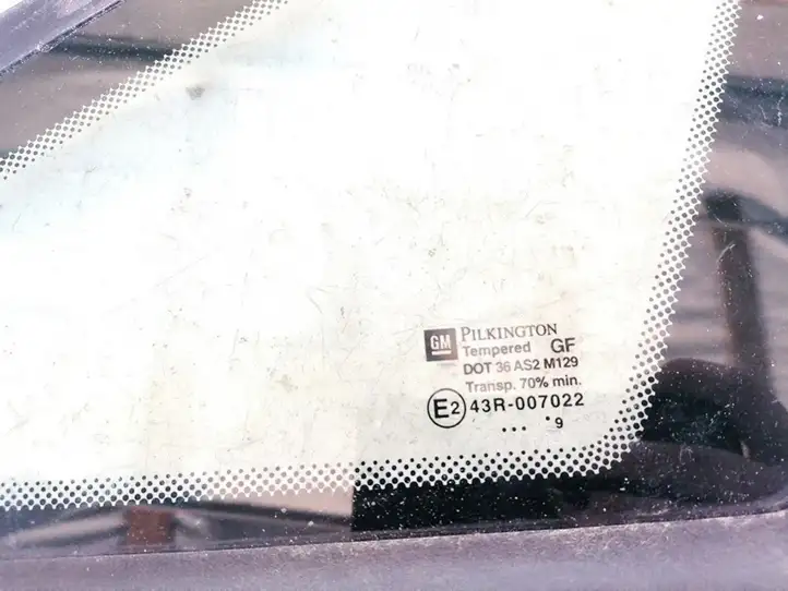 Opel Zafira A (1999 - 2003) Треугольное стекло кузова — фото 2