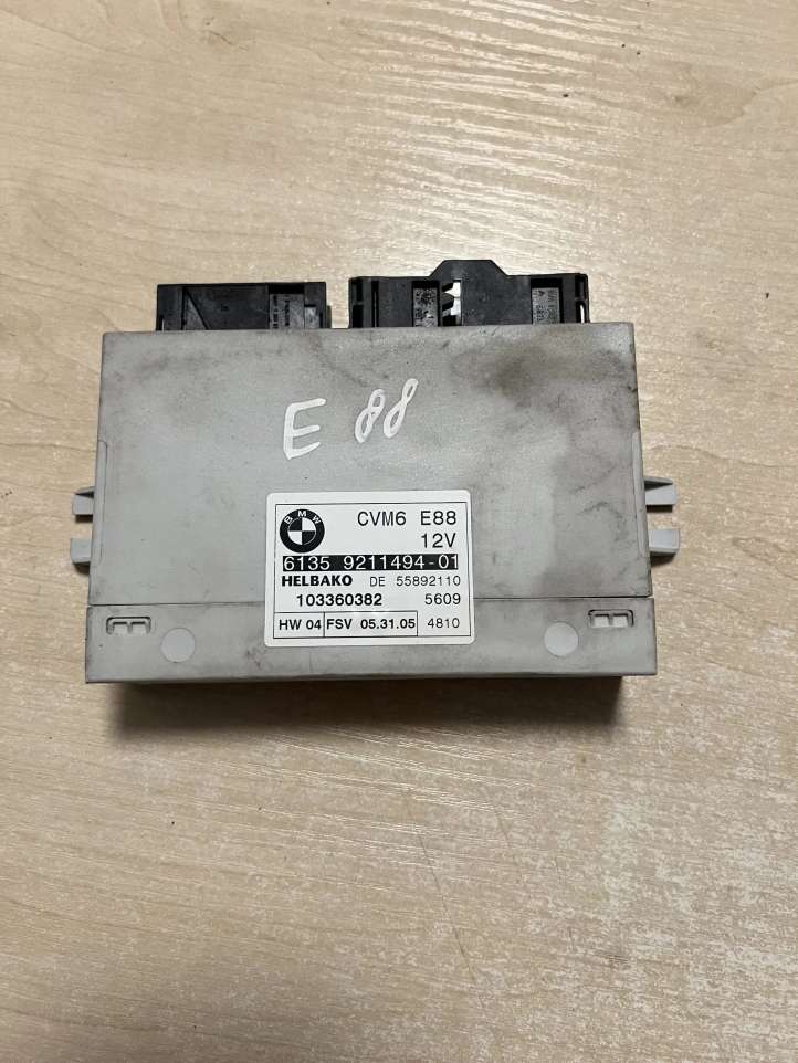 9211494 BMW 1 E82 E88 Pakeliamo stogo valdymo modulis