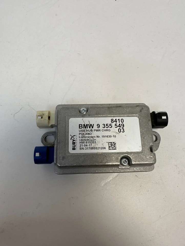 9355549 BMW X6 F16 USB valdymo blokas