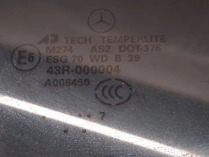 Mercedes-Benz ML W164 (2005 - 2011) Стекло передней двери — фото 2