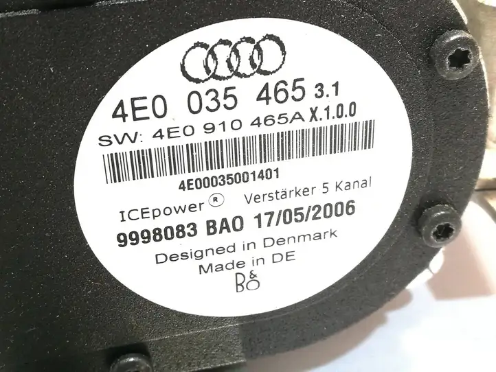 Audi A8 S8 D3 4E (2005 - 2007) 4E0035465 Усилитель звука — фото 7
