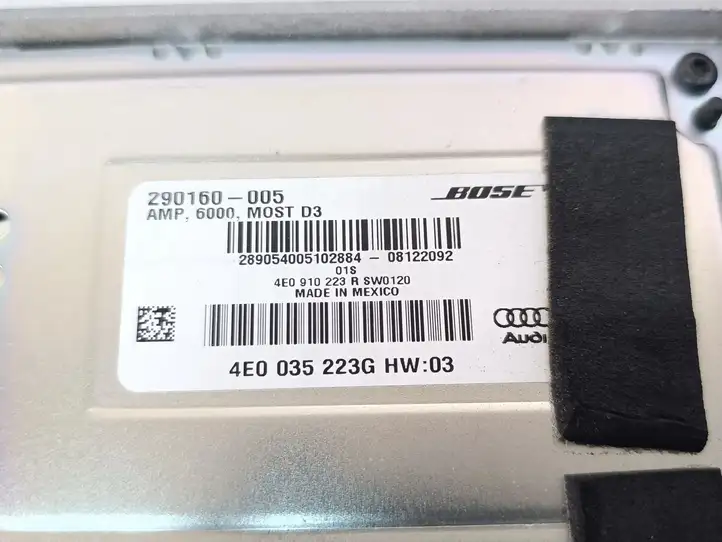 Audi A8 S8 D3 4E (2007 - 2010) 4E0035223G Усилитель звука — фото 9