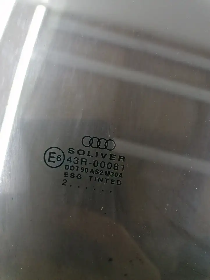 Audi A6 S6 C5 4B (2001 - 2004) E643R0081 Стекло задней двери — фото 4