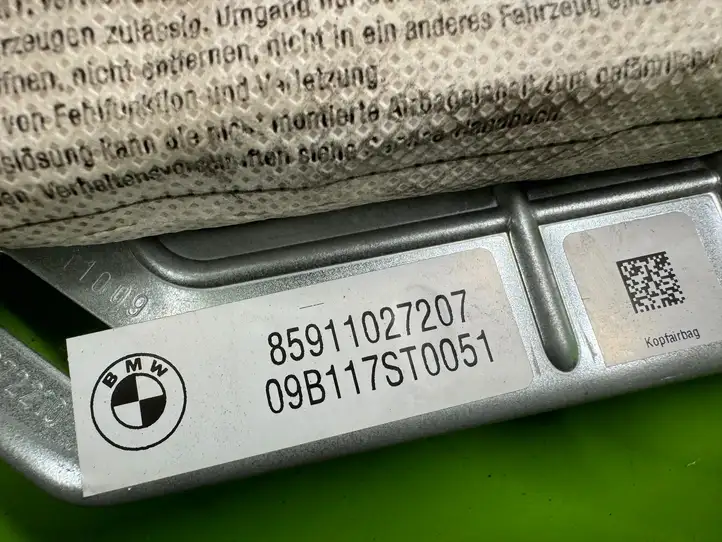 BMW 7 F01 (2008 - 2016) 85911027207 Боковая подушка безопасности шторка — фото 3