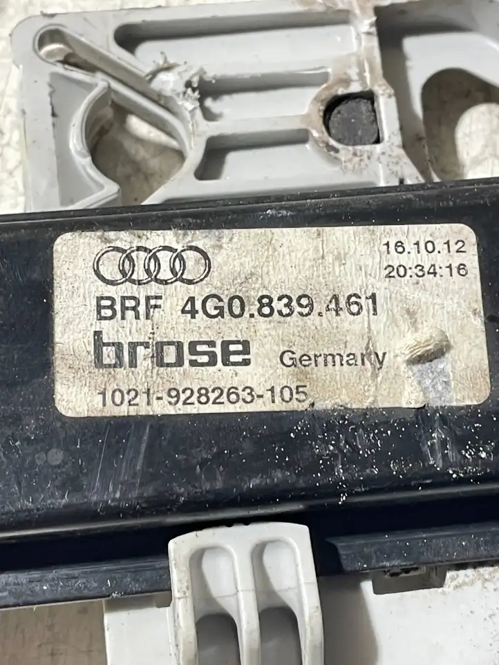Audi A6 C7 (2011 - 2014) 4G0839461 Стеклоподъемник задней двери без мотора — фото 3