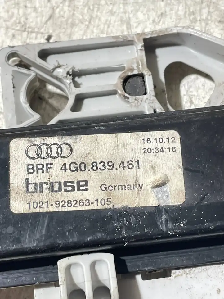 Audi A6 C7 (2011 - 2014) 4G0839461 Стеклоподъемник задней двери без мотора — фото 3