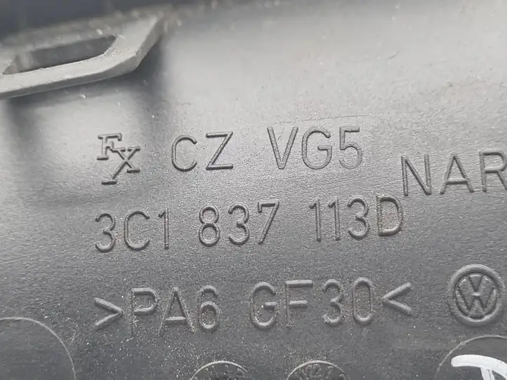 Volkswagen PASSAT B6 (2005 - 2010) 3C1837113D Внутренняя ручка двери — фото 3