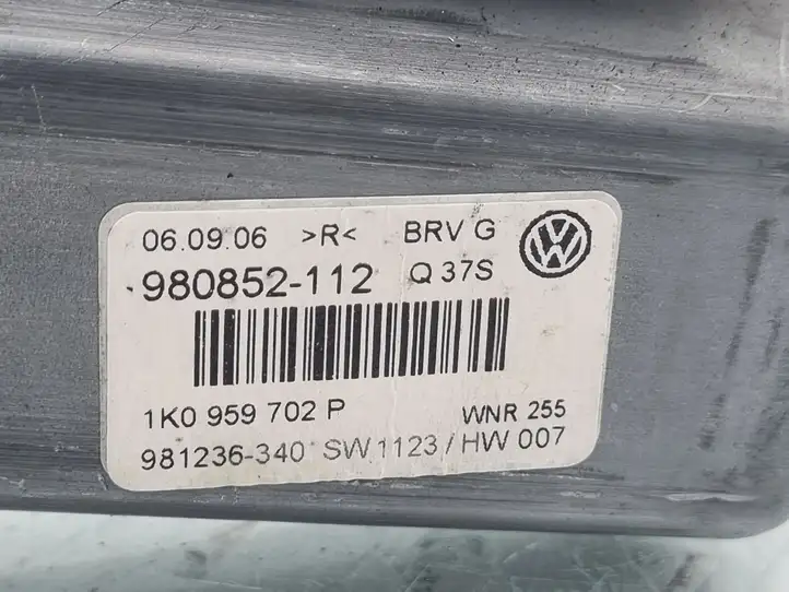 Volkswagen PASSAT B6 (2005 - 2010) 1K0959702P Мотор стеклоподъемника передний — фото 3