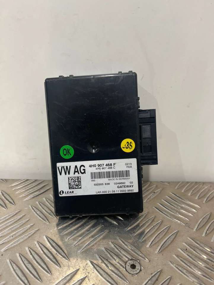 4H0907468F Audi A8 S8 D4 4H Gateway valdymo modulis