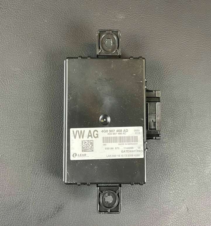 4G0907468AD Audi A6 S6 C7 4G Gateway valdymo modulis