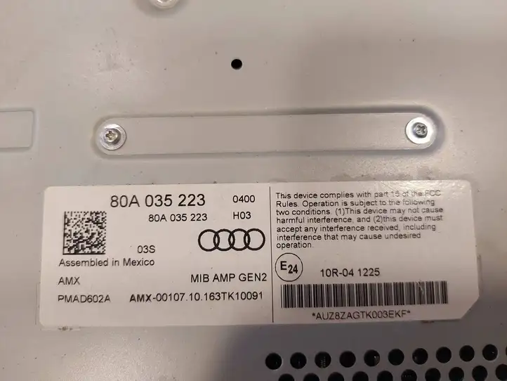 Audi Q5 SQ5 (2017 - ) 80A035223 Усилитель звука — фото 5