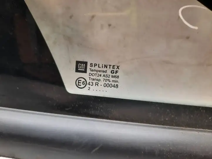 Opel Vectra C (2002 - 2005) 43R00048 Треугольное стекло кузова — фото 2