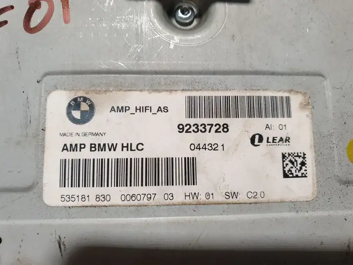 BMW 7 F01 (2008 - 2016) 9233728 Усилитель звука — фото 2