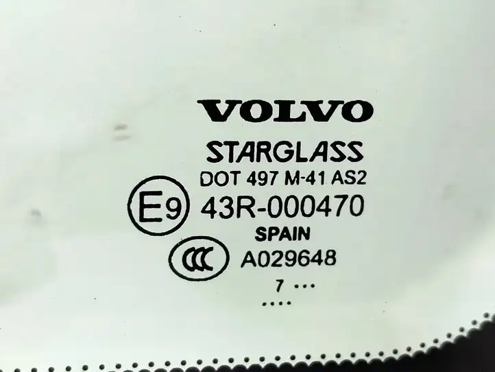 Volvo XC70 (2007 - 2013) 43R000470 Заднее боковое стекло — фото 3