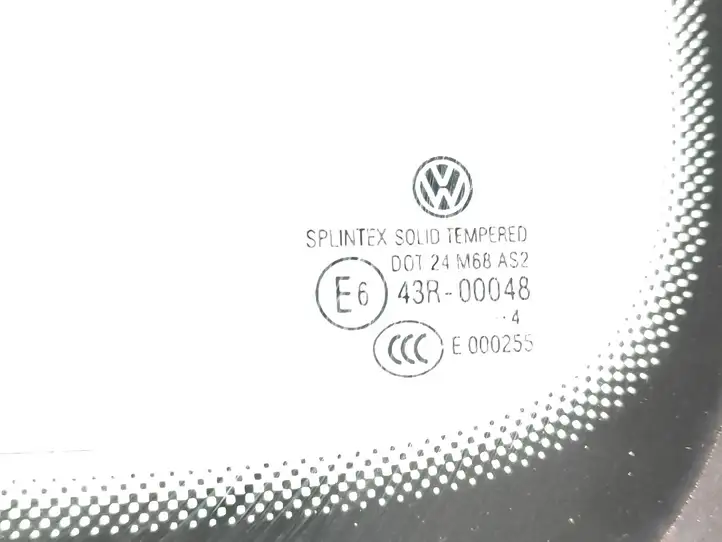 Volkswagen Touran I (2003 - 2010) E000255 Заднее боковое стекло — фото 3