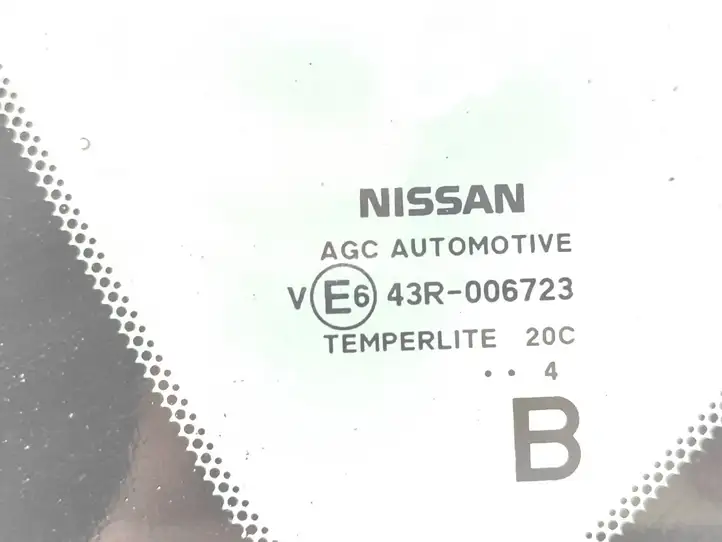 Nissan Pulsar (2014 - 2018) 43R006723 Заднее боковое стекло — фото 3