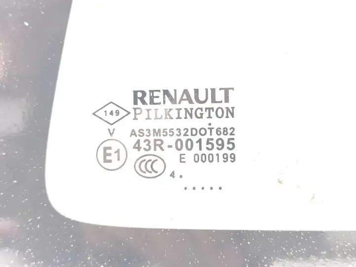 Renault Captur (2013 - 2020) 43R001595 Заднее боковое стекло — фото 3