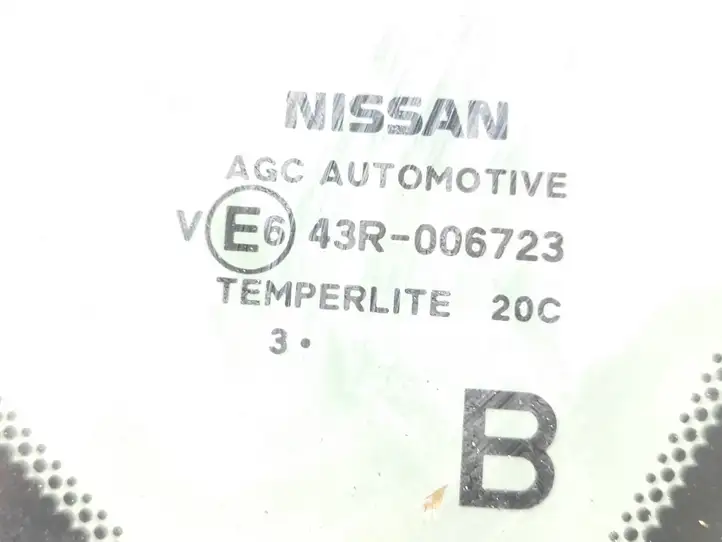 Nissan Pulsar (2014 - 2018) 43R006723 Заднее боковое стекло — фото 3
