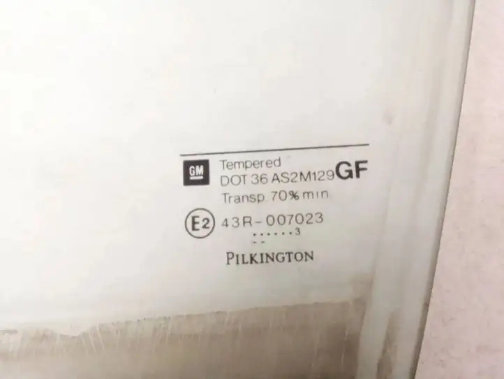 Opel Astra (1998 - 2004)   Основное стекло передних дверей (четырехдверного автомобиля)