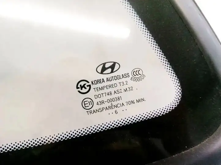 Hyundai Santa Fe (2005 - 2009) Заднее боковое стекло — фото 3