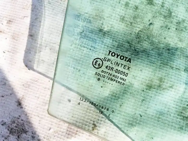 Toyota Avensis T250 (2006 - 2009) Стекло передней двери — фото 3