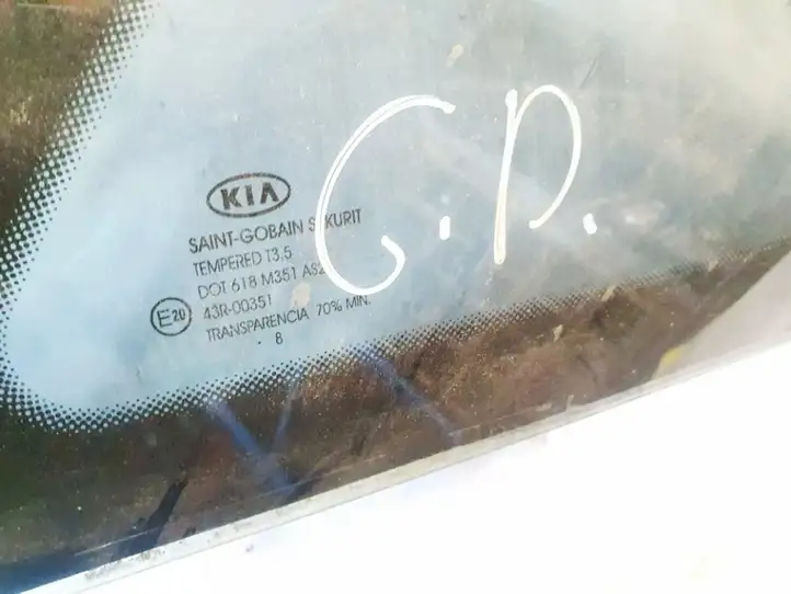 Kia Ceed (2006 - 2010) Заднее боковое стекло — фото 3