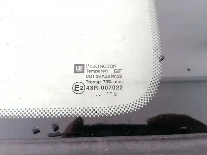 Opel Zafira A (1999 - 2003) 43r007022 Заднее боковое стекло — фото 2