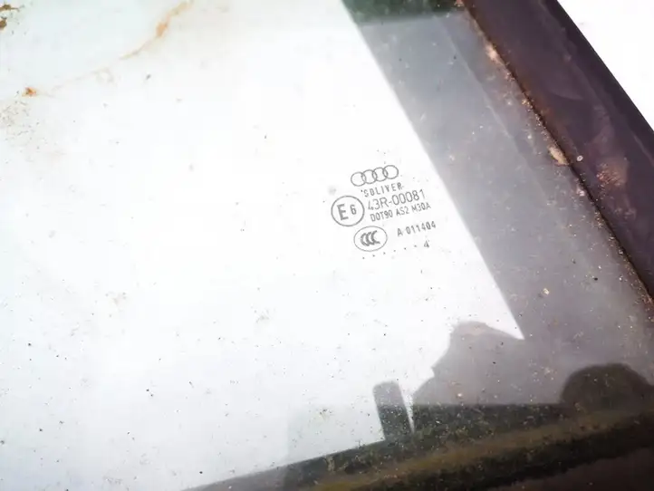 Audi A6 S6 C5 4B (2001 - 2004) Стекло задней двери — фото 2