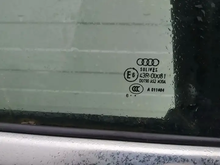 Audi A6 S6 C6 4F (2004 - 2008) Стекло задней двери — фото 2