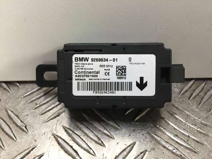 9269634 BMW 3 F30 F35 F31 Signalizacijos valdymo blokas