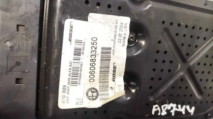 Alfa Romeo GT (2003 - 2010) 00606833250 Усилитель звука — фото 3