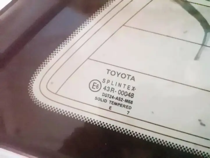 Toyota Avensis T250 (2006 - 2009) Заднее боковое стекло — фото 3