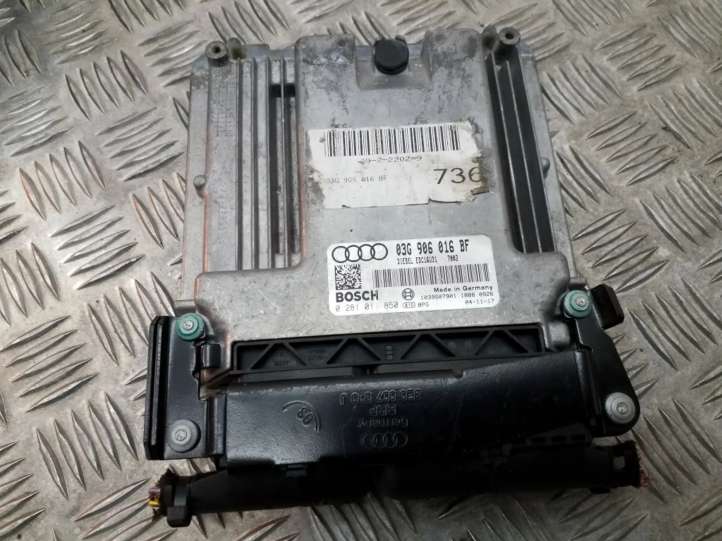 03G906016BF Audi A6 S6 C6 4F Galios (ECU) modulis