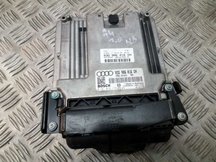 03G906016GN Audi A4 S4 B6 8E 8H Galios (ECU) modulis