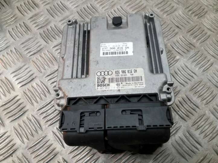 03G906016GN Audi A4 S4 B6 8E 8H Galios (ECU) modulis