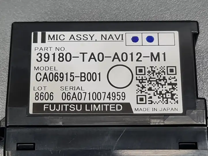 Honda Accord (2008 - 2016) CA06915B001 Микрофон (Bluetooth / телефон) — фото 6