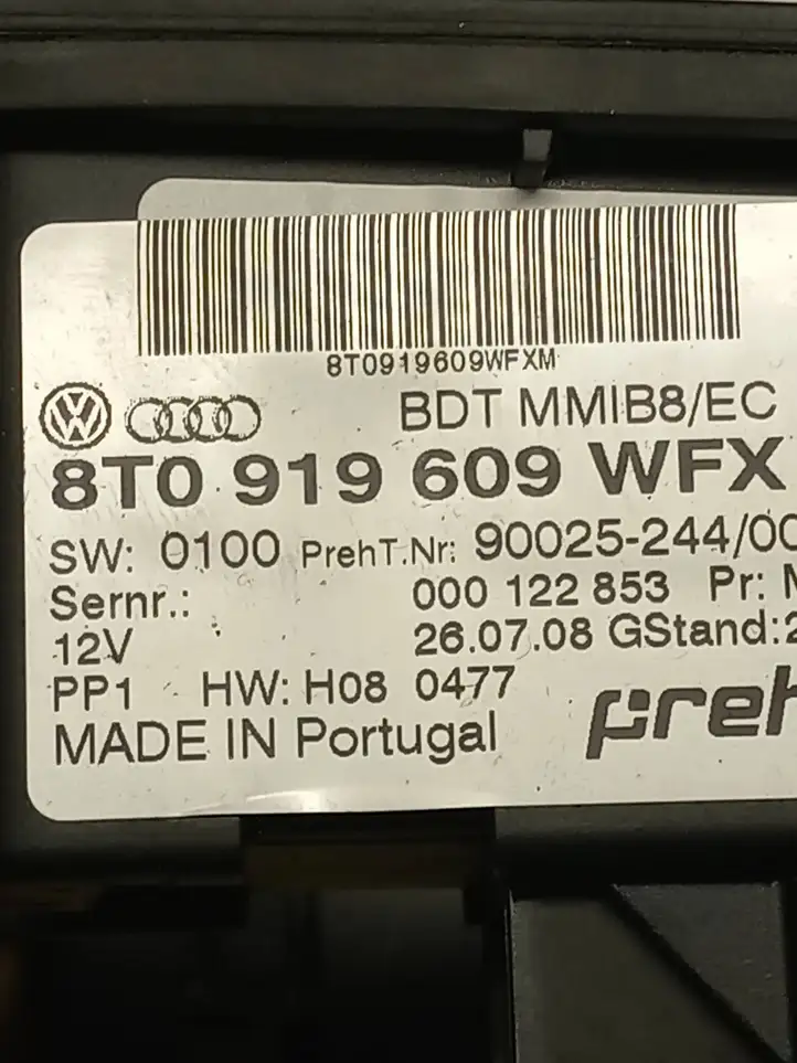 Audi A5 8T 8F (2007 - 2011) 8T0919609 Контроллер мультимедийной системы — фото 3