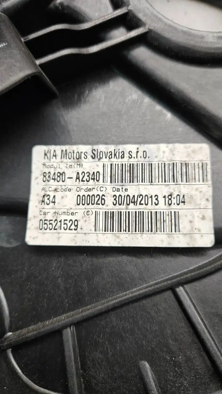 Kia Ceed (2012 - 2015) 83480A2340 Стеклоподъемник передней двери (комплект) — фото 8