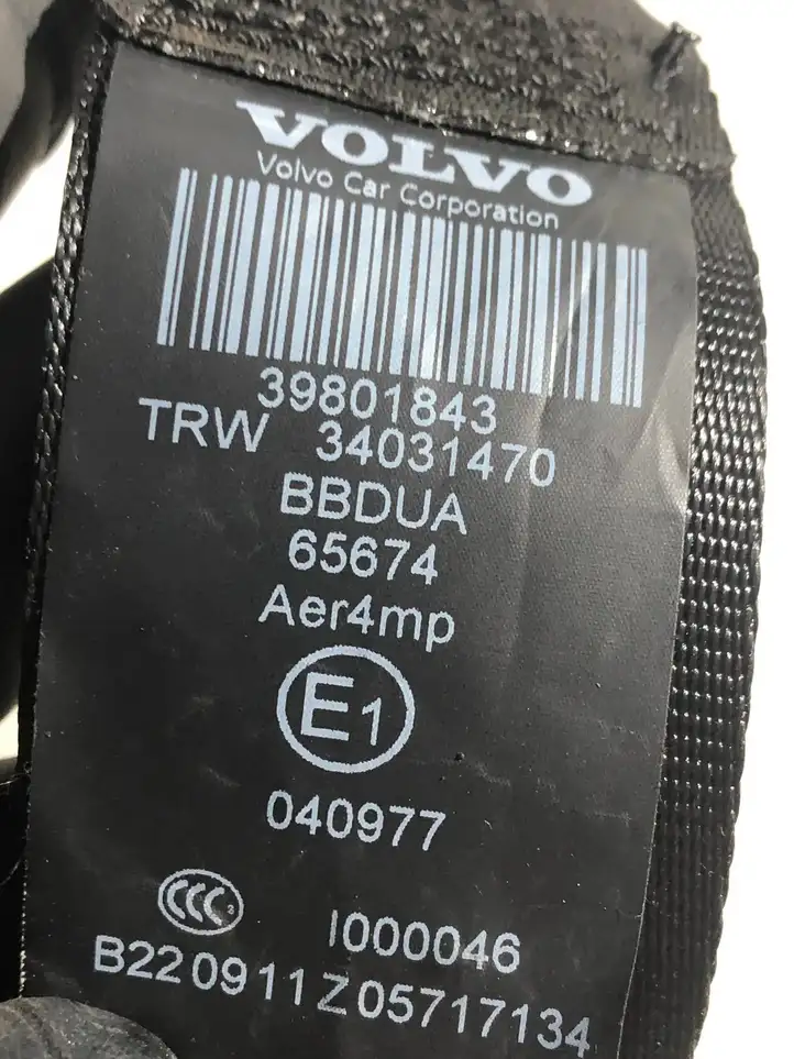 Volvo XC60 (2008 - 2013) 39801843 Задний ремень безопасности — фото 3