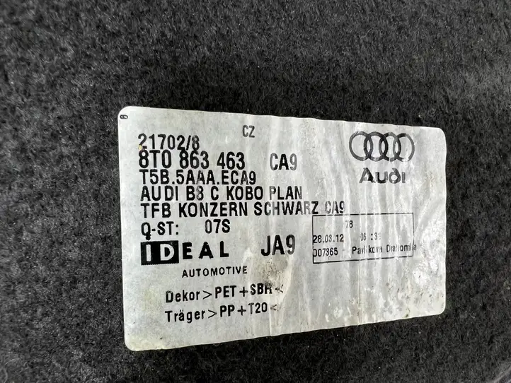 Audi A4 S4 B8 8K (2011 - 2015) 8T0863463 Пол багажника — фото 2