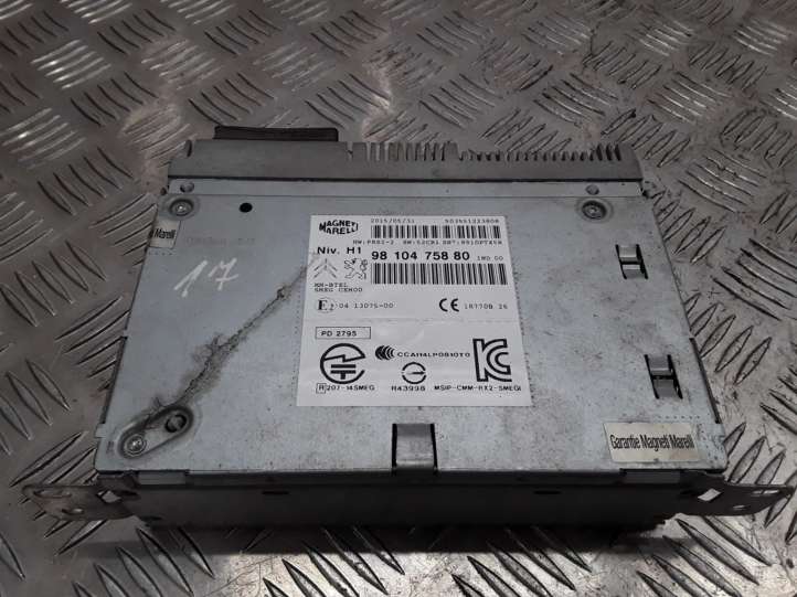 9810475880 Citroen C4 Cactus Navigacijos (GPS) valdymo blokas