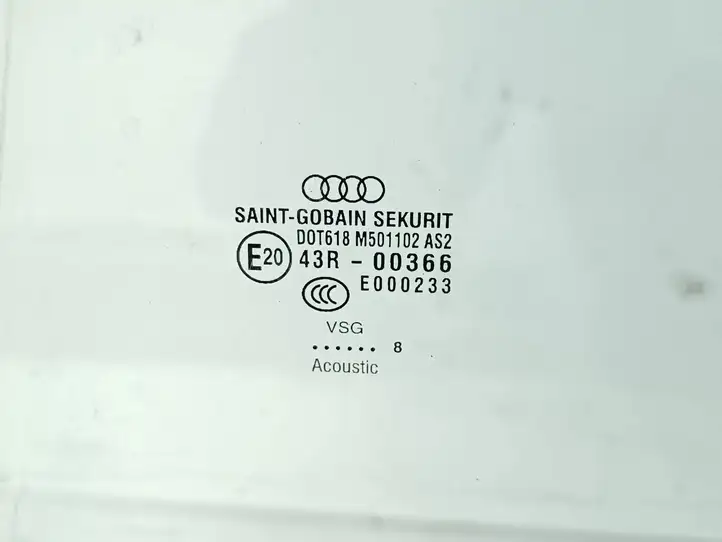 Audi A8 S8 D3 4E (2007 - 2010) 43R00366 Стекло задней двери — фото 4