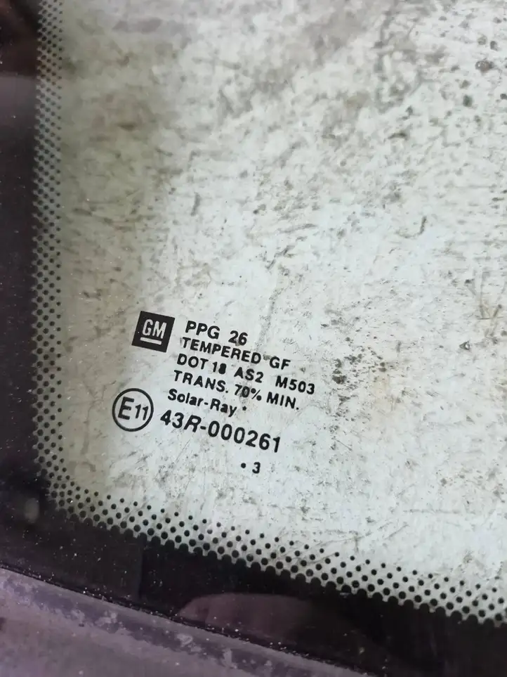 Opel Meriva A (2002 - 2006) 43R000261 Заднее боковое стекло — фото 2