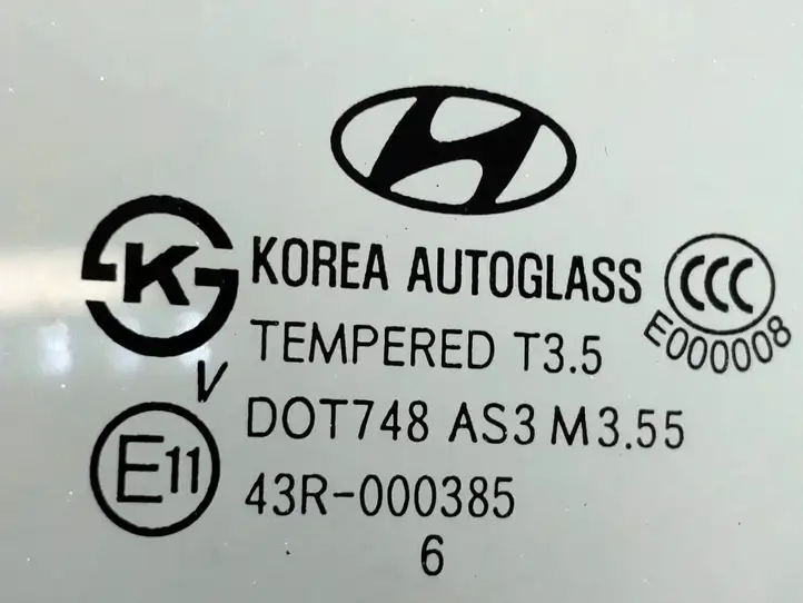 Hyundai Santa Fe (2005 - 2009) 43R000385 Форточка двери — фото 3