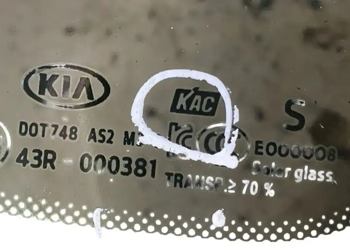 Kia Optima (2015 - 2018) 87820D4000 Заднее боковое стекло — фото 4