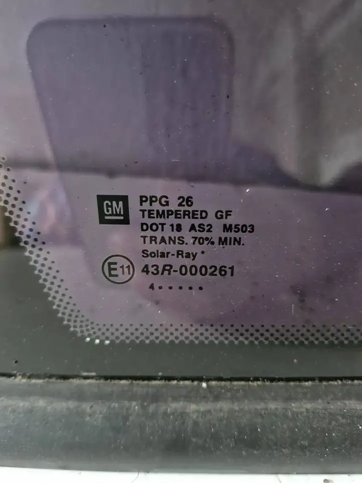 Opel Meriva A (2002 - 2006) 43R000261 Заднее боковое стекло — фото 2