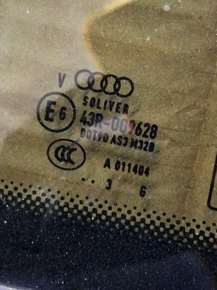 Audi S5 8T (2011 - 2016) 43R009628 Заднее боковое стекло — фото 3