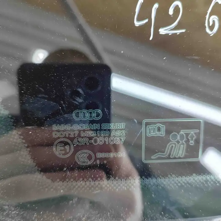 Audi A6 C7 (2011 - 2014) 4G5845299F Заднее боковое стекло — фото 6