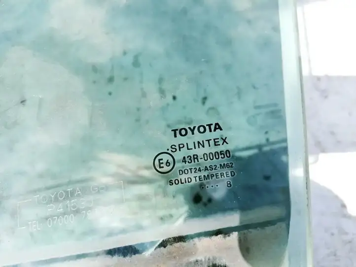 Toyota Avensis T250 (2006 - 2009) Стекло передней двери — фото 3