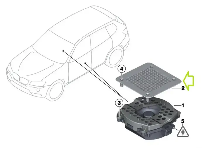 BMW X3 F25 (2010 - 2017) 9186984 Решетка сабвуфера — фото 8